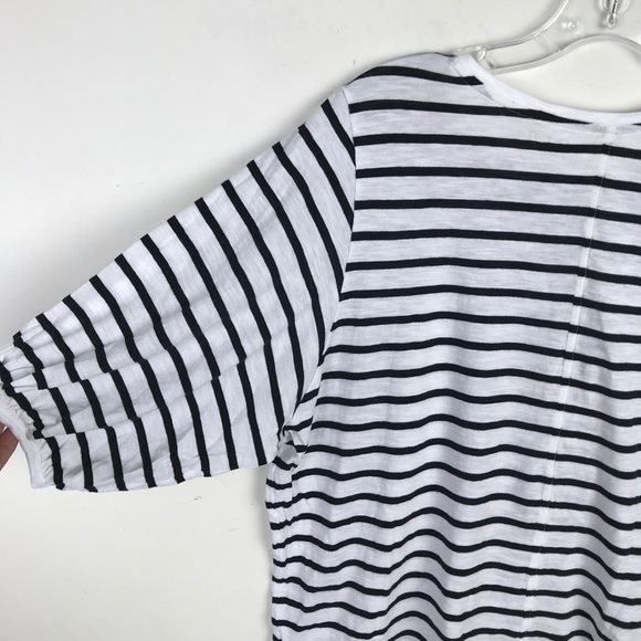 LOFT Striped Butterfly Sequin Tee Shirt #2096 - Picture 7 of 7